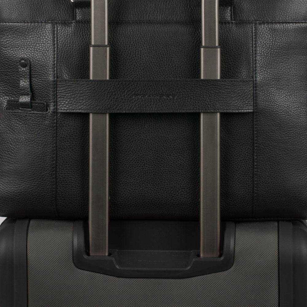 Piquadro Over-flap, Expandable Computer Bag