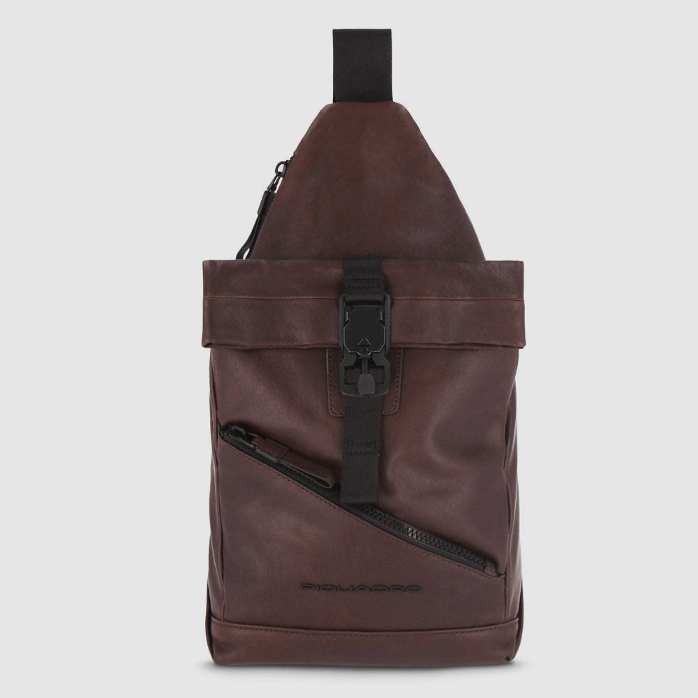 Piquadro Roll top mono sling bag