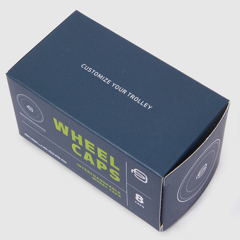 Piquadro Set Of 8 Wheel Caps In Assorted Colours