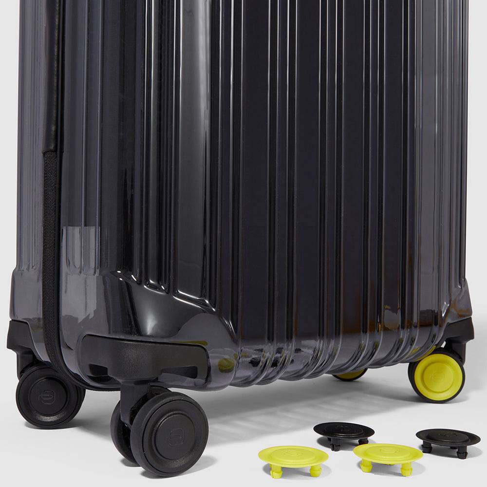 Piquadro Trasparent Cabin Size Hardside Spinner