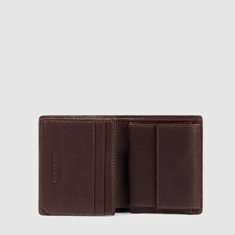 Piquadro Vertical Men’s Wallet With Coin Pocket