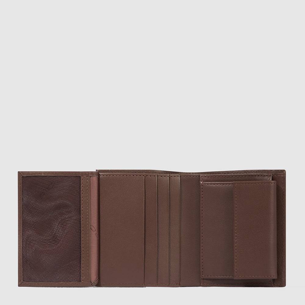 Piquadro Vertical men’s wallet with coin pocket