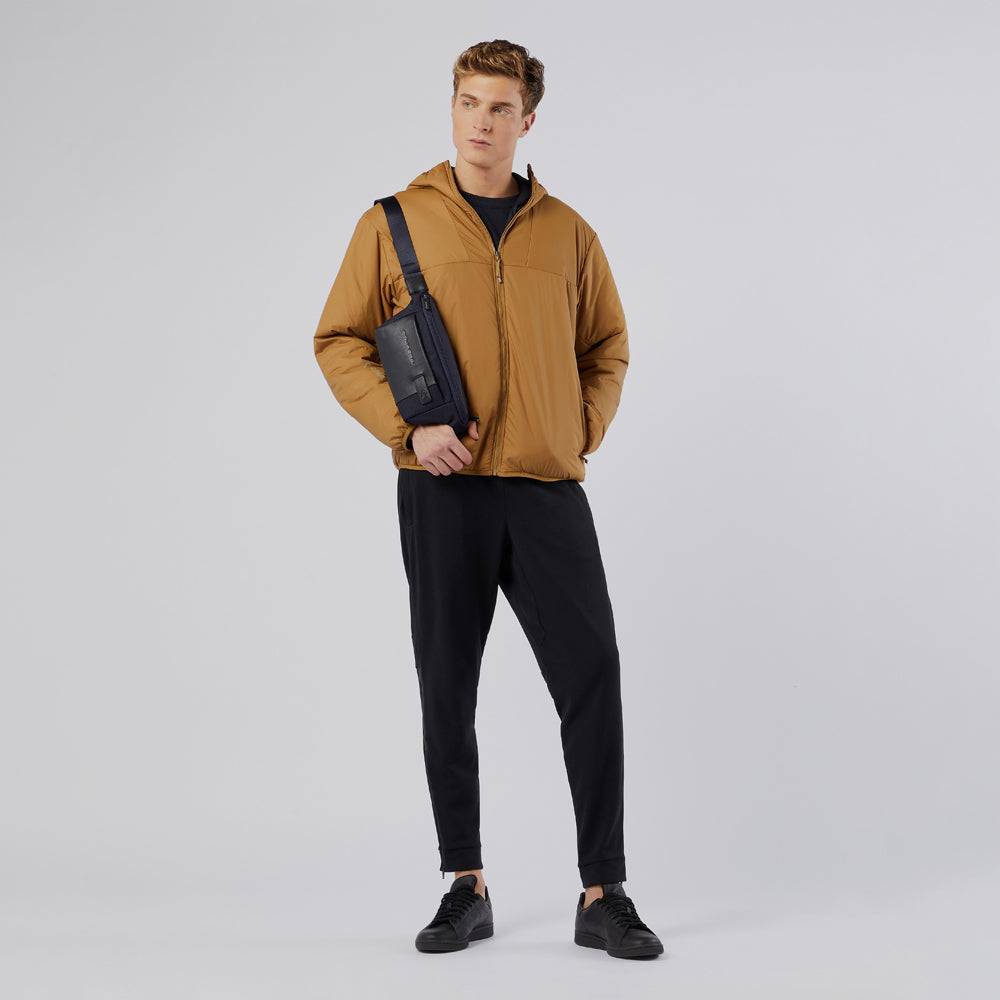 Piquadro Waist Bag In Recycled Fabric And Leather