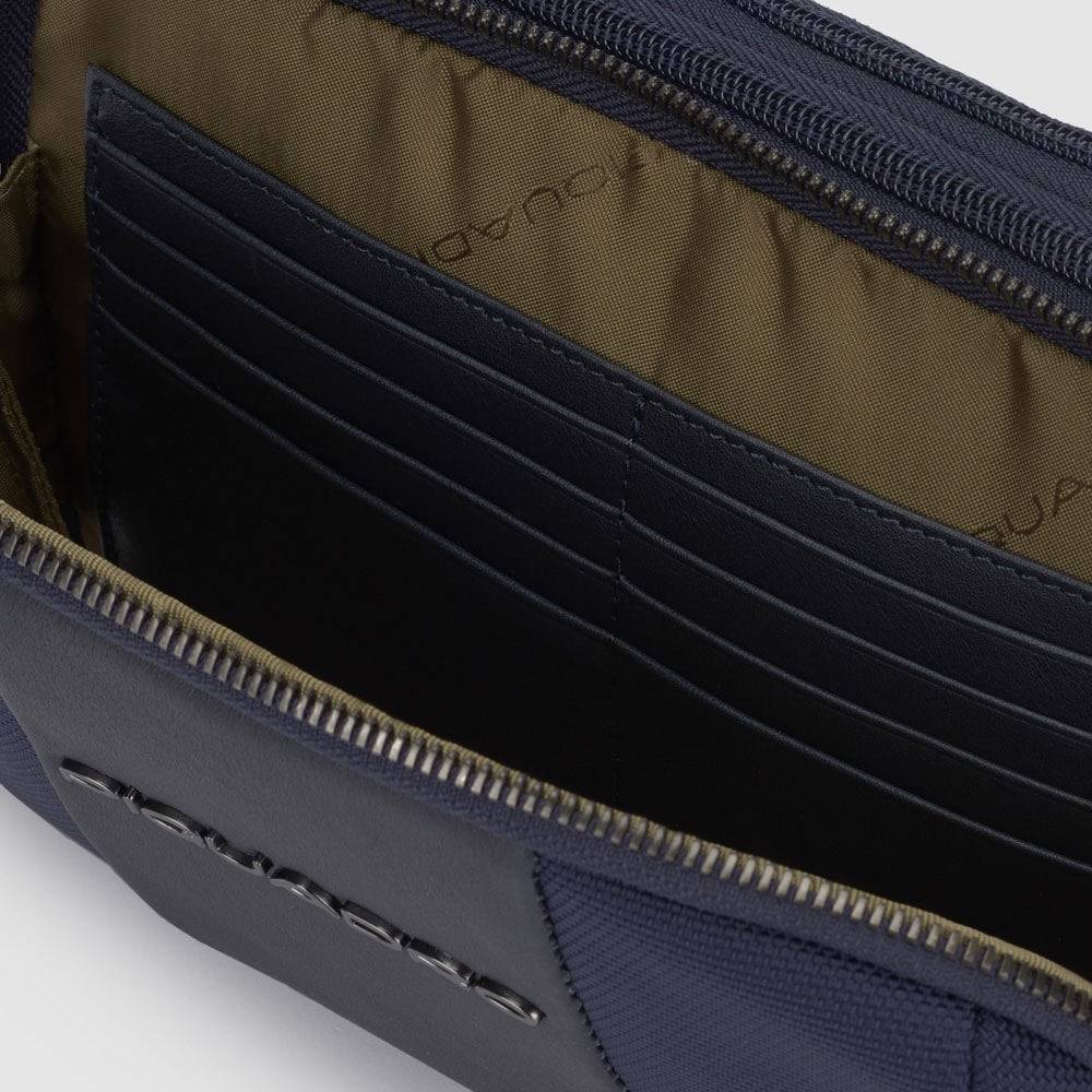 Piquadro Wrist Clutch Bag In Recycled Fabric