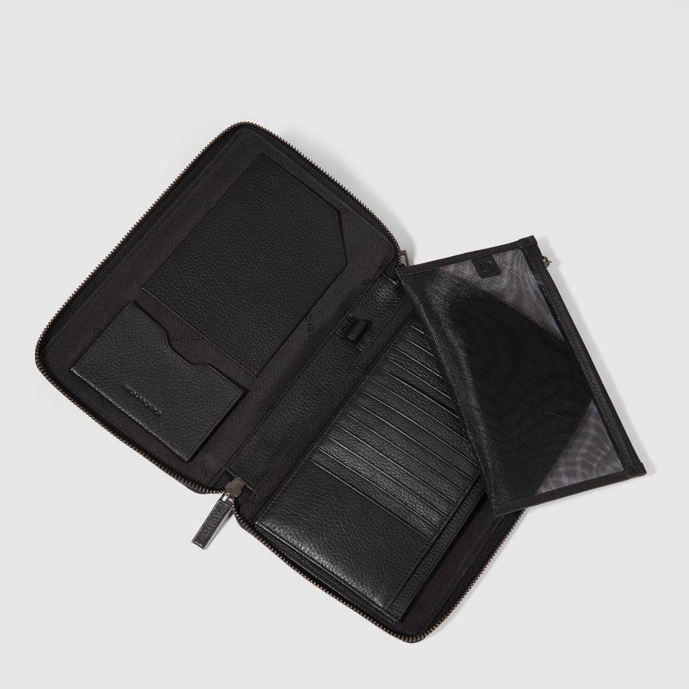 Piquadro Zip-around Travel Document Holder
