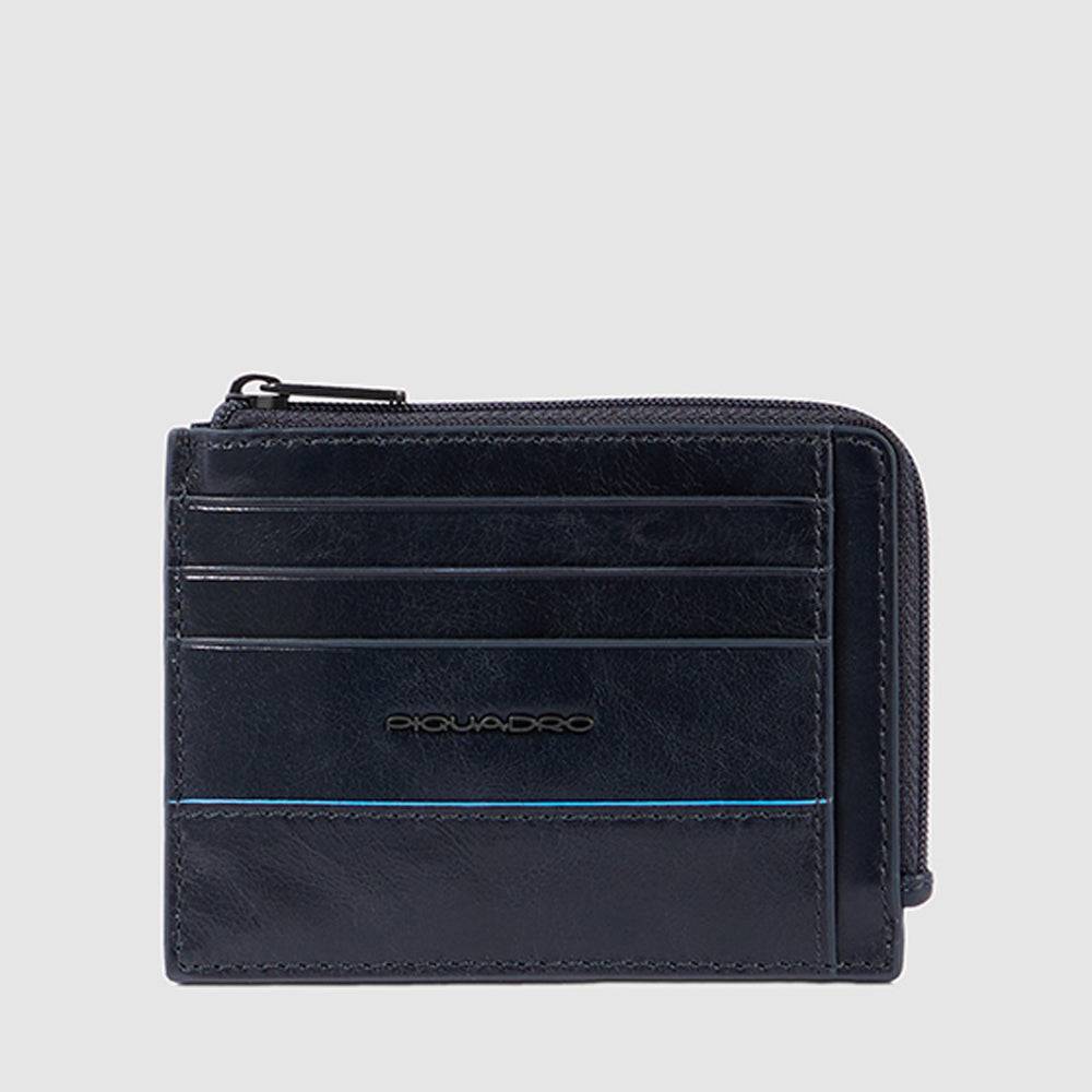 Piquadro Zipper coin pouch with document holder
