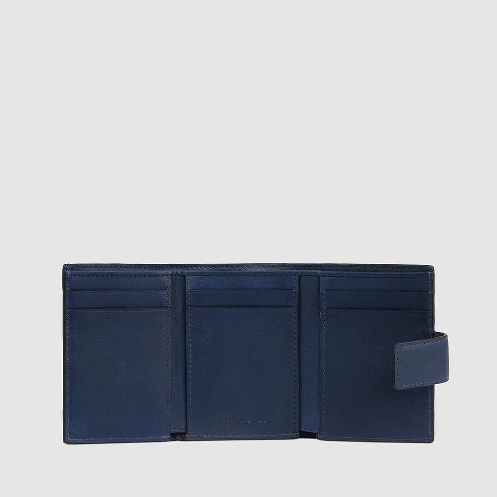 Piquadro Pocket Trifold Men's Wallet With Money Pocket