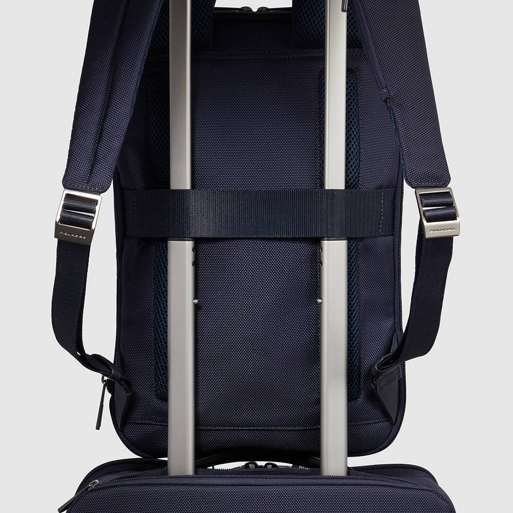 Piquadro Slim Computer Backpack 15,6" In Recycled Fabric