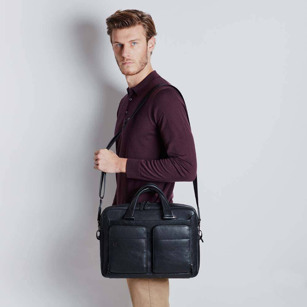 Piquadro Slim Computer Bag 15" With IPad® Compartment