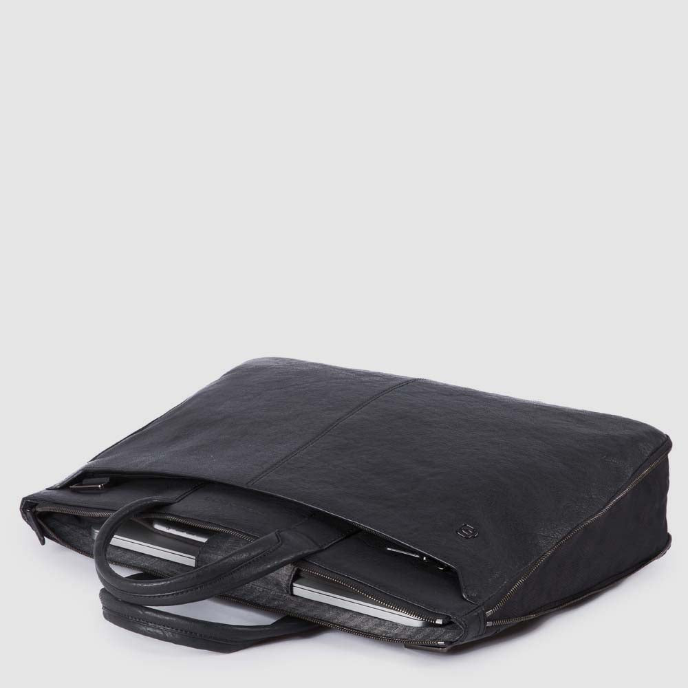 Piquadro Slim Expandable Laptop Briefcase With 10.5 - 9.7