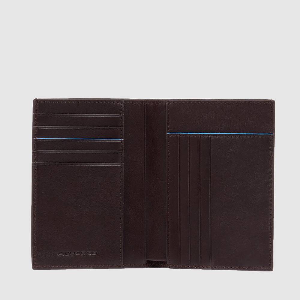 Piquadro Vertical Men’s Wallet With Banknote, Credit Card A