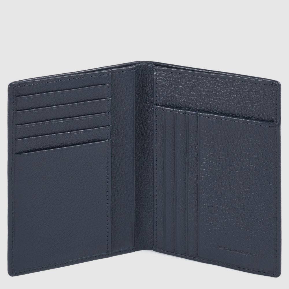 Piquadro Vertical Men’s Wallet With Banknote, Credit Card A