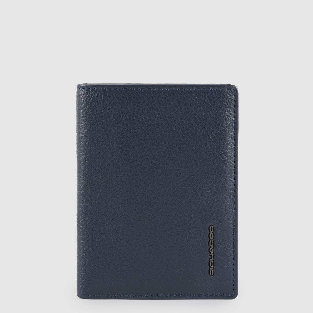Piquadro Vertical Men’s Wallet With Banknote, Credit Card A