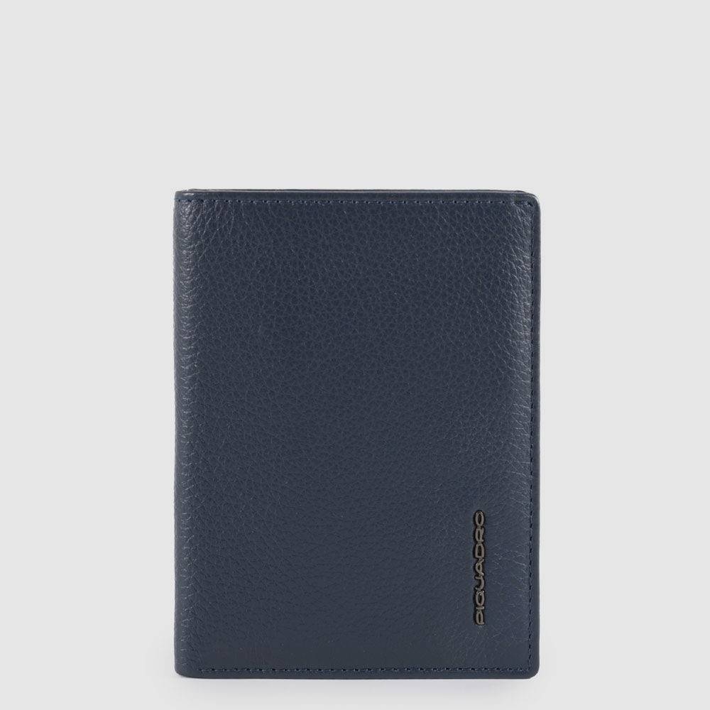 Piquadro Vertical Men’s Wallet With Banknote, Credit Card A