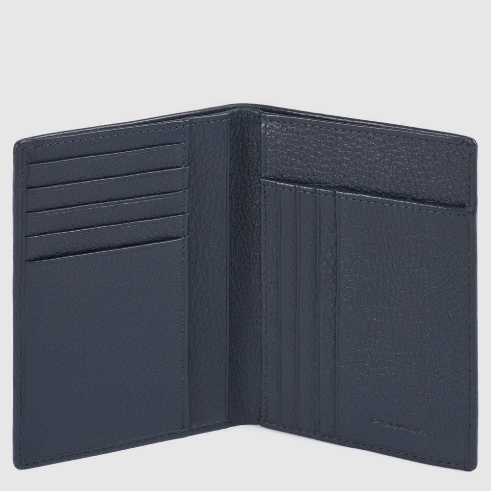 Piquadro Vertical men’s wallet with banknote, credit card a