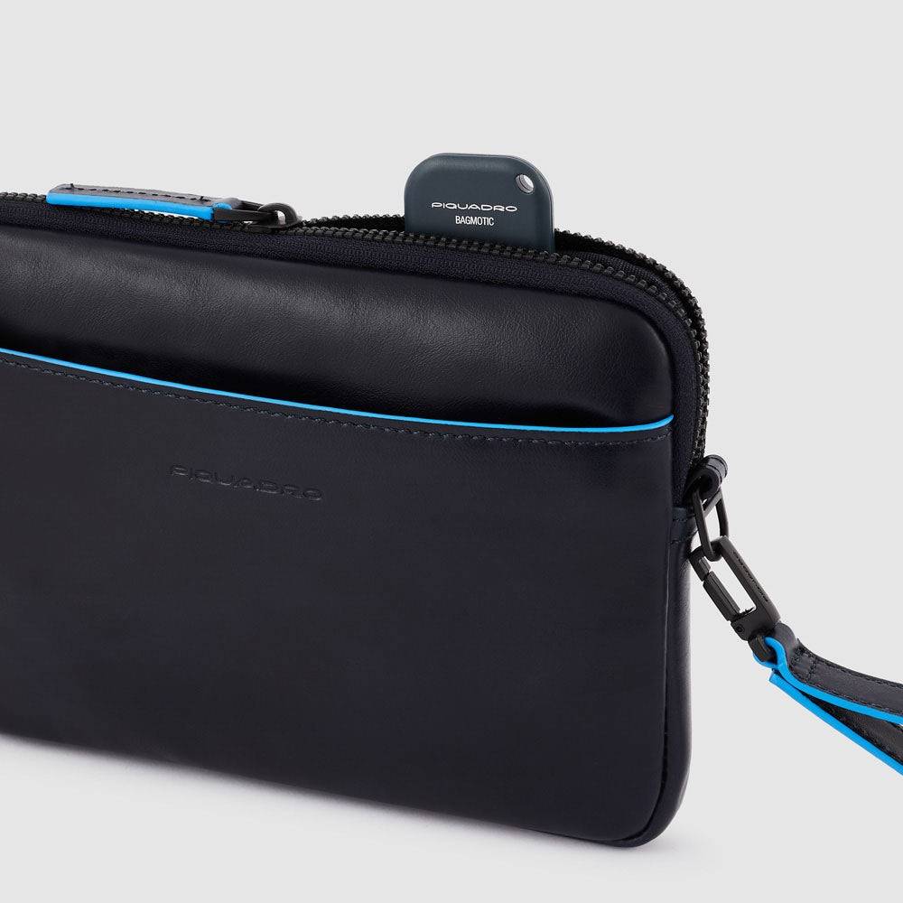 Piquadro Wrist Clutch Bag With Credit Card Facility