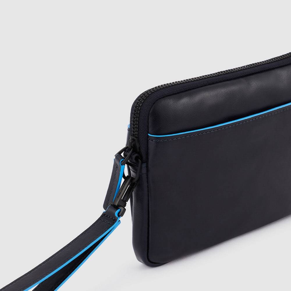 Piquadro Wrist Clutch Bag With Credit Card Facility