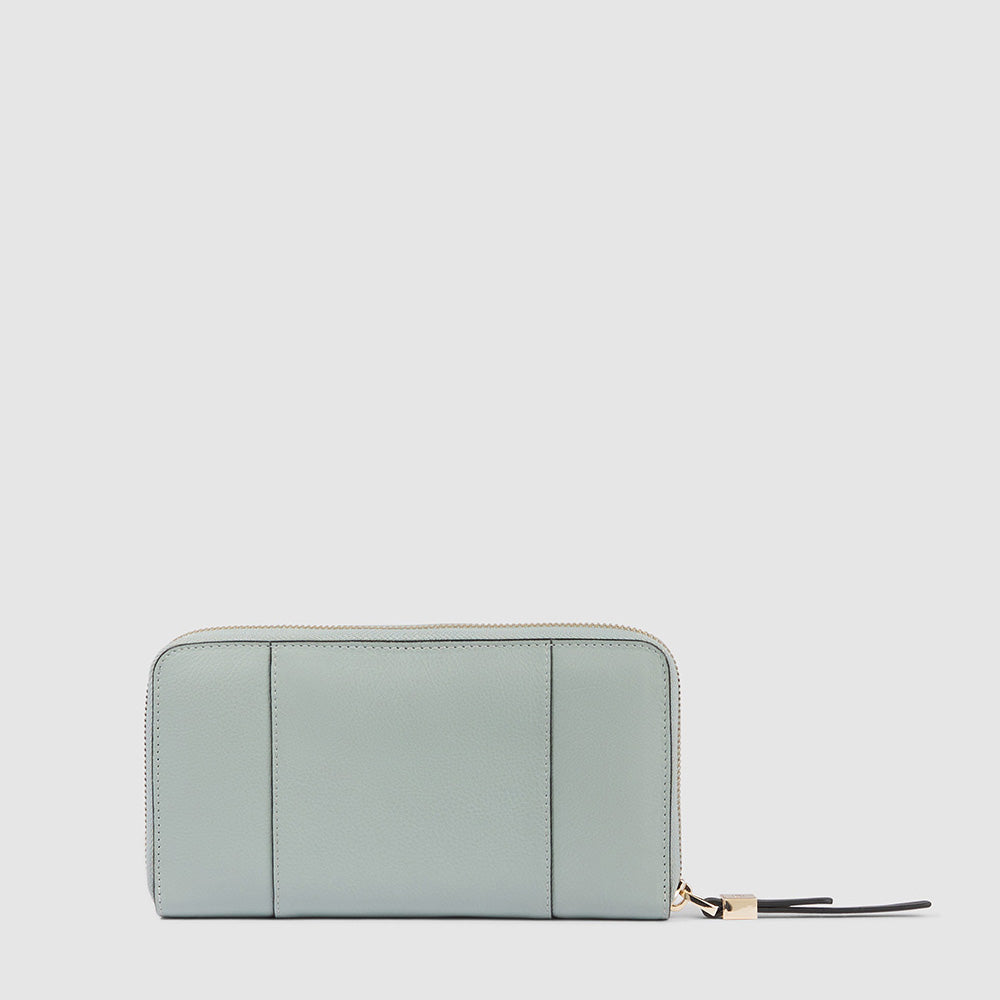 Piquadro Zip-around Women’s Wallet With Four Dividers