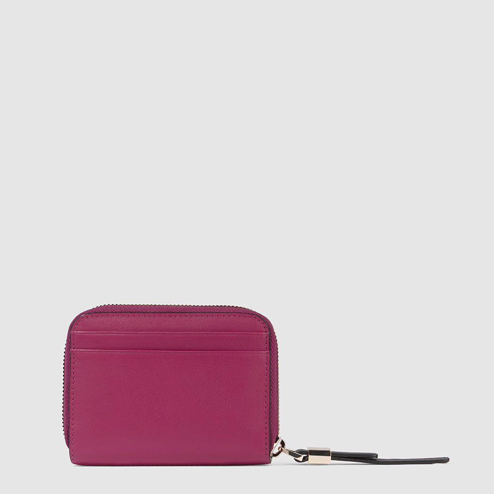 Piquadro Zip-around Women’s Wallet With Four Dividers
