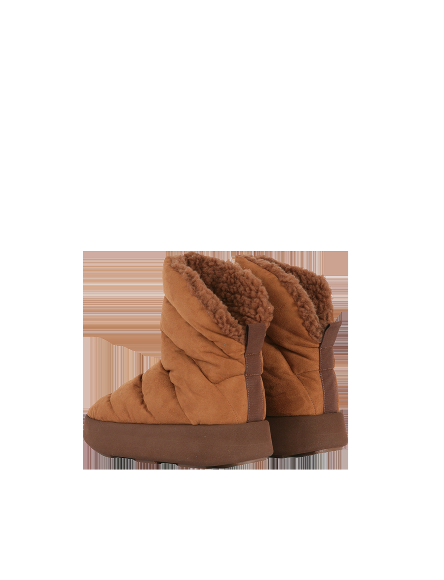 Piumestudio Luna Plat Suede & Fur Ruggine