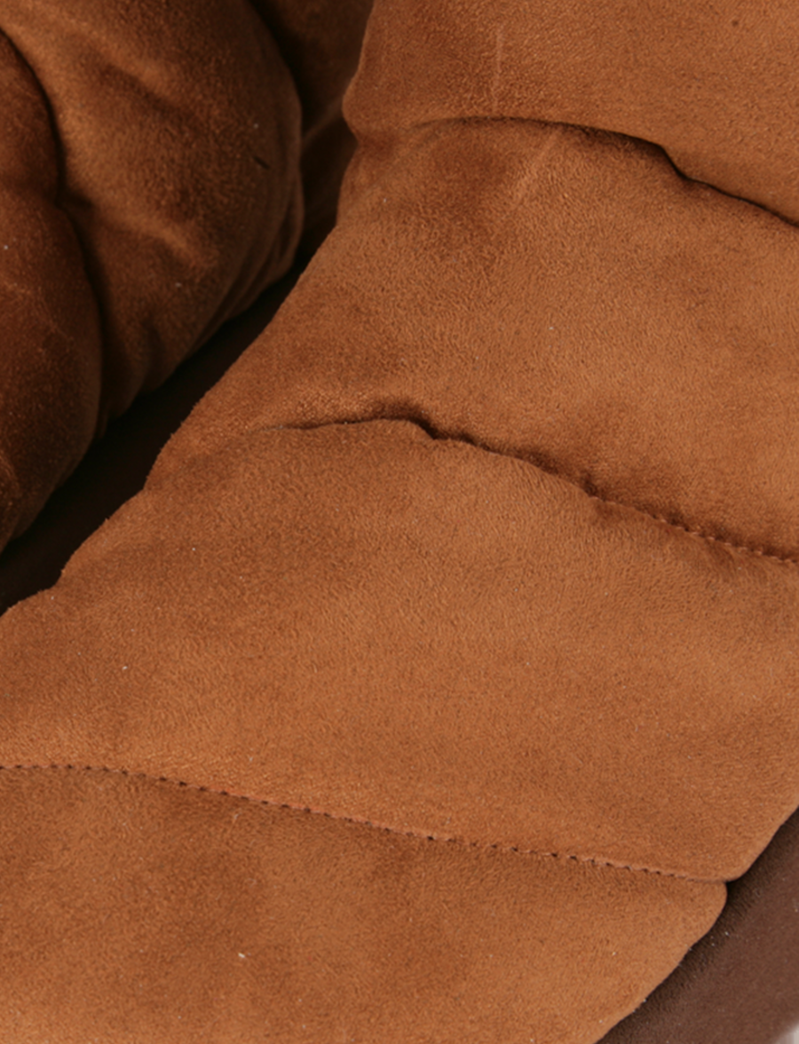 Piumestudio Luna Plat Suede & Fur Ruggine