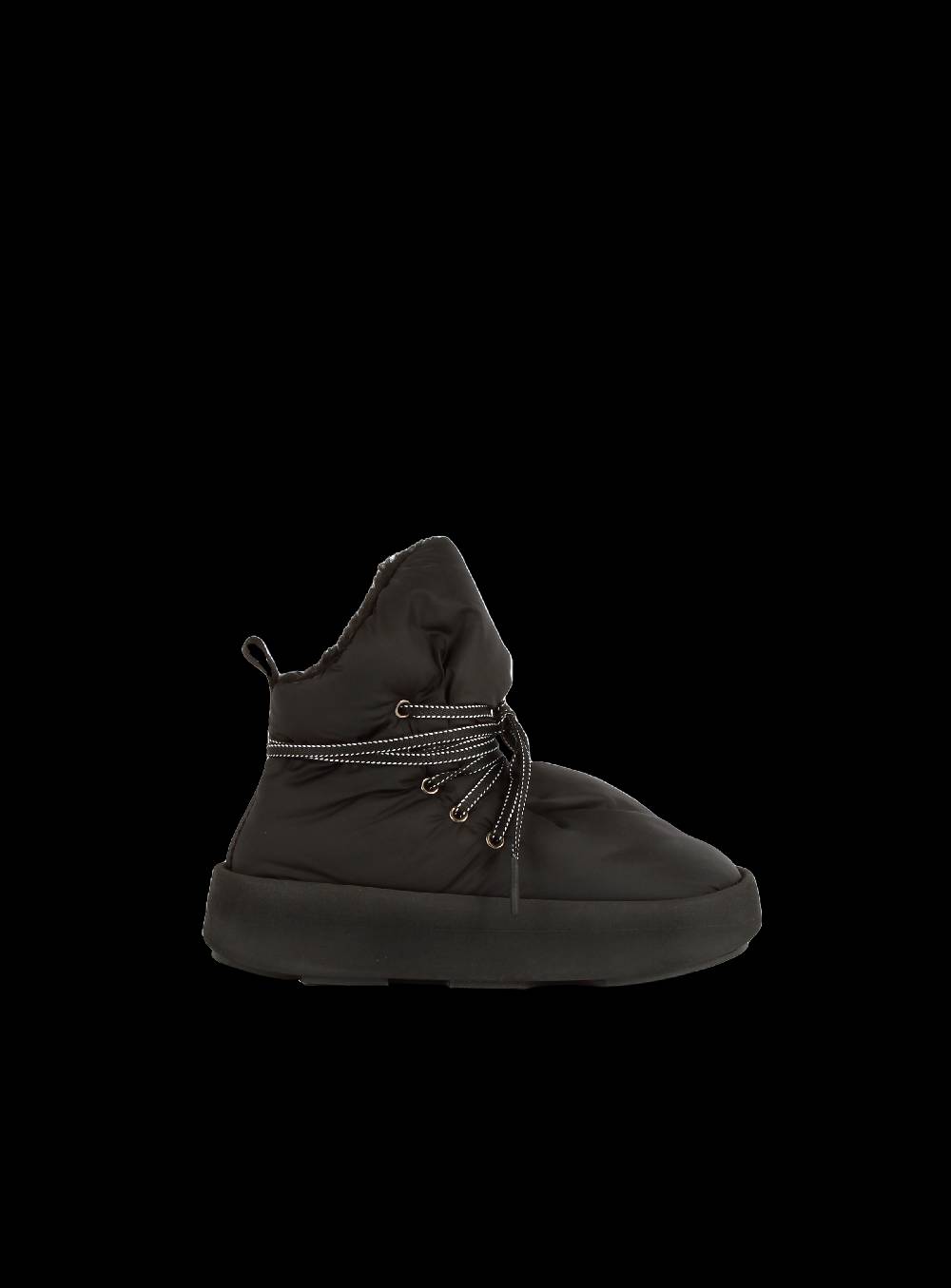 Piumestudio Manta Nylon + Fur Black