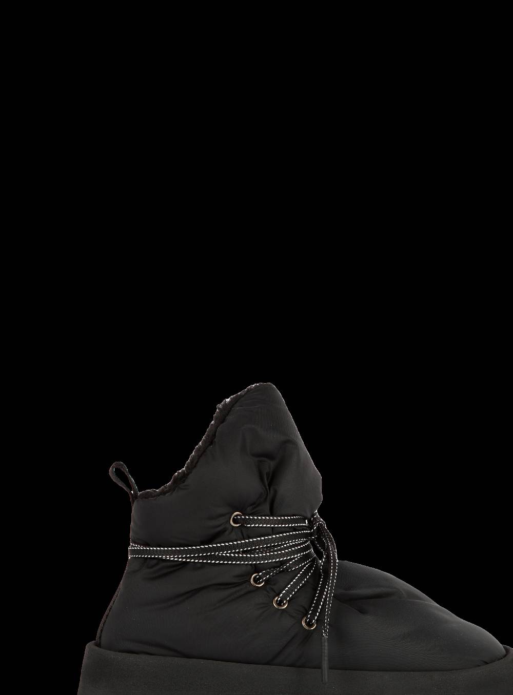 Piumestudio Manta Nylon + Fur Black