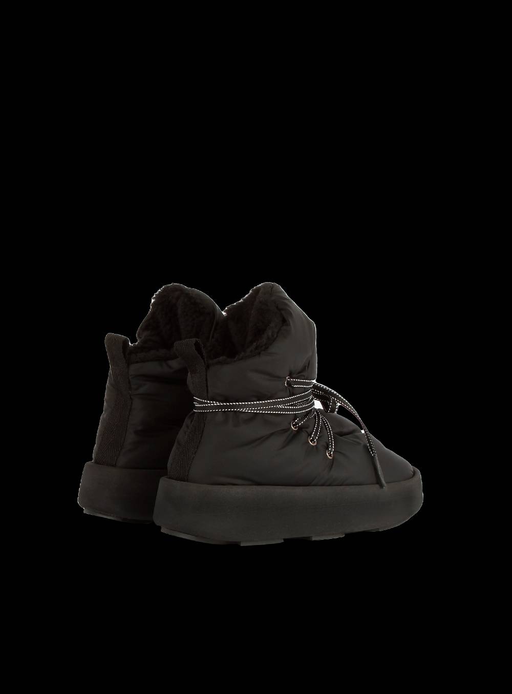 Piumestudio Manta Nylon + Fur Black