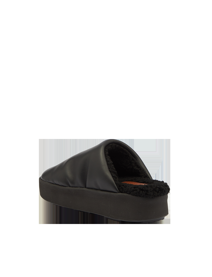 Piumestudio Sabot Sky + Fur Black