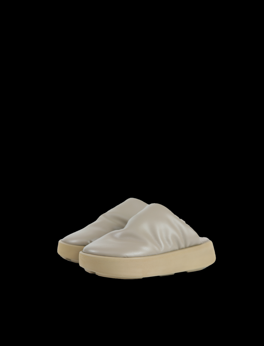 Piumestudio Sabot Sky + Fur Toupe