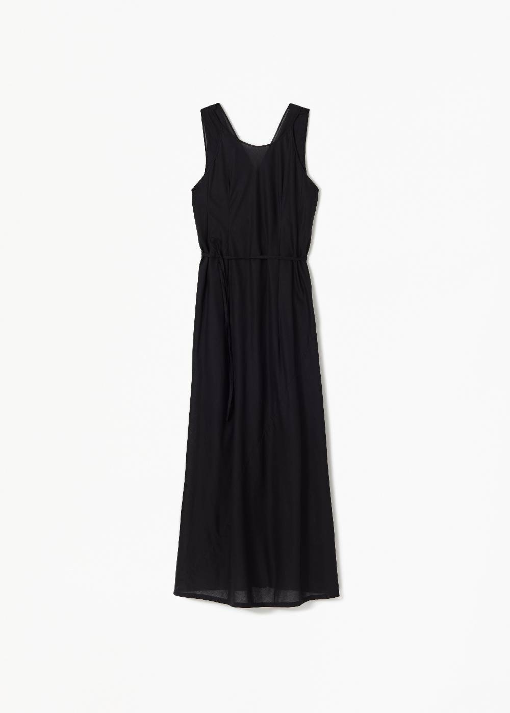 Plan C ABITO NERO A DOPPIO STRATO IN COTONE