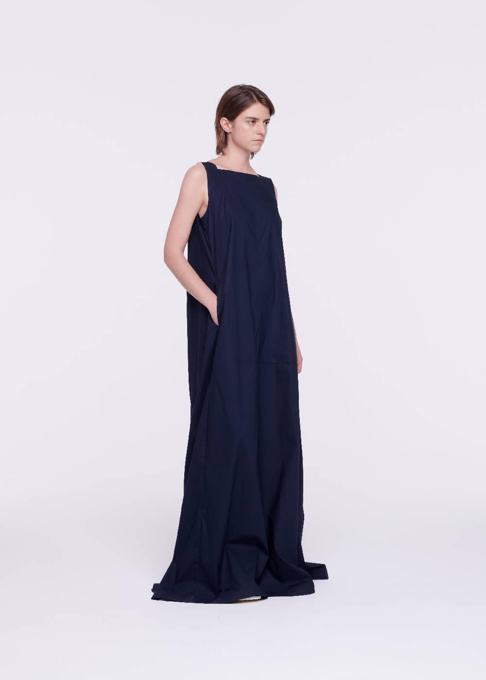 Plan C ABITO SCAMICIATO LUNGO BLU