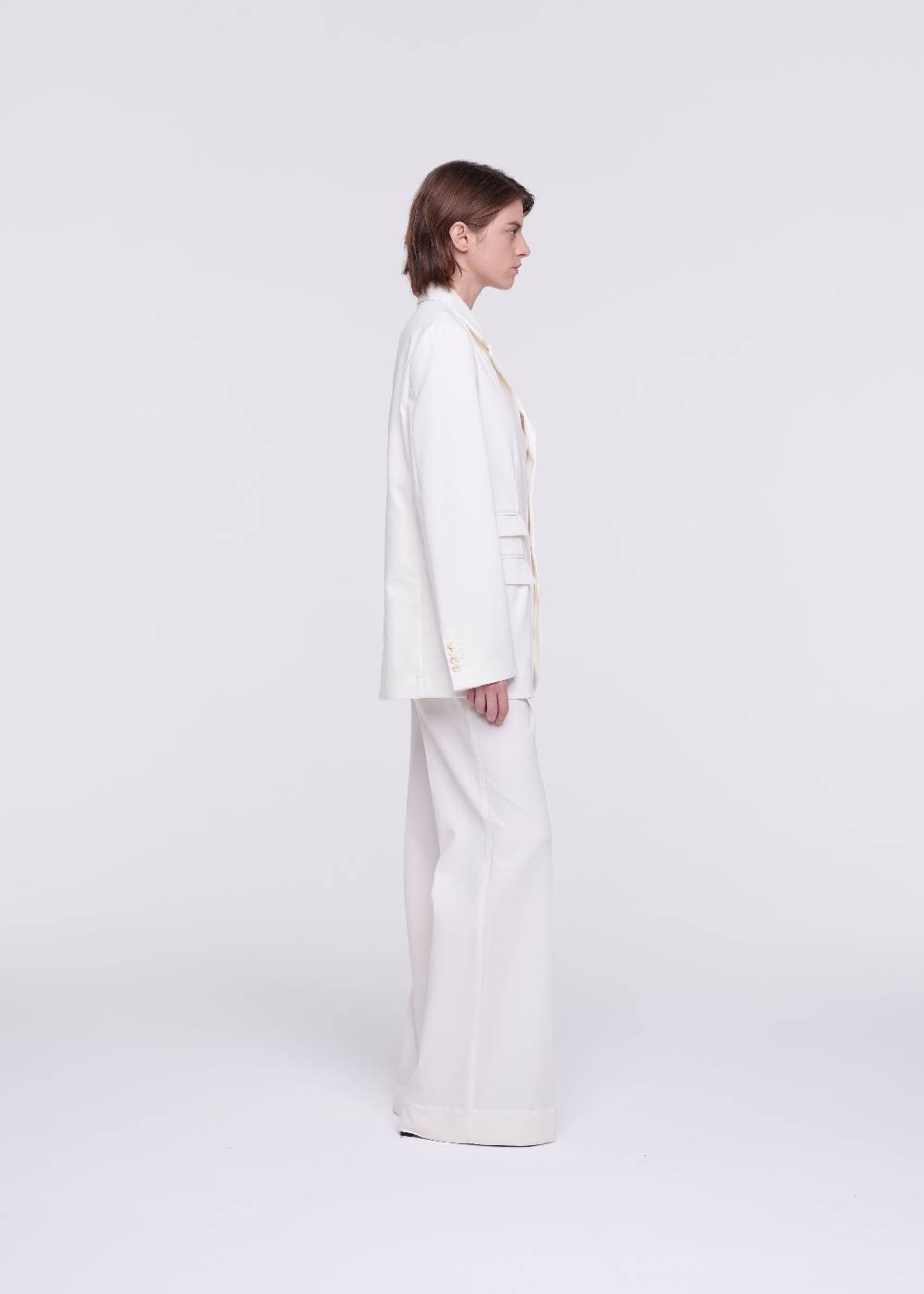 Plan C BLAZER COLOR BURRO IN CRÊPE DI COTONE