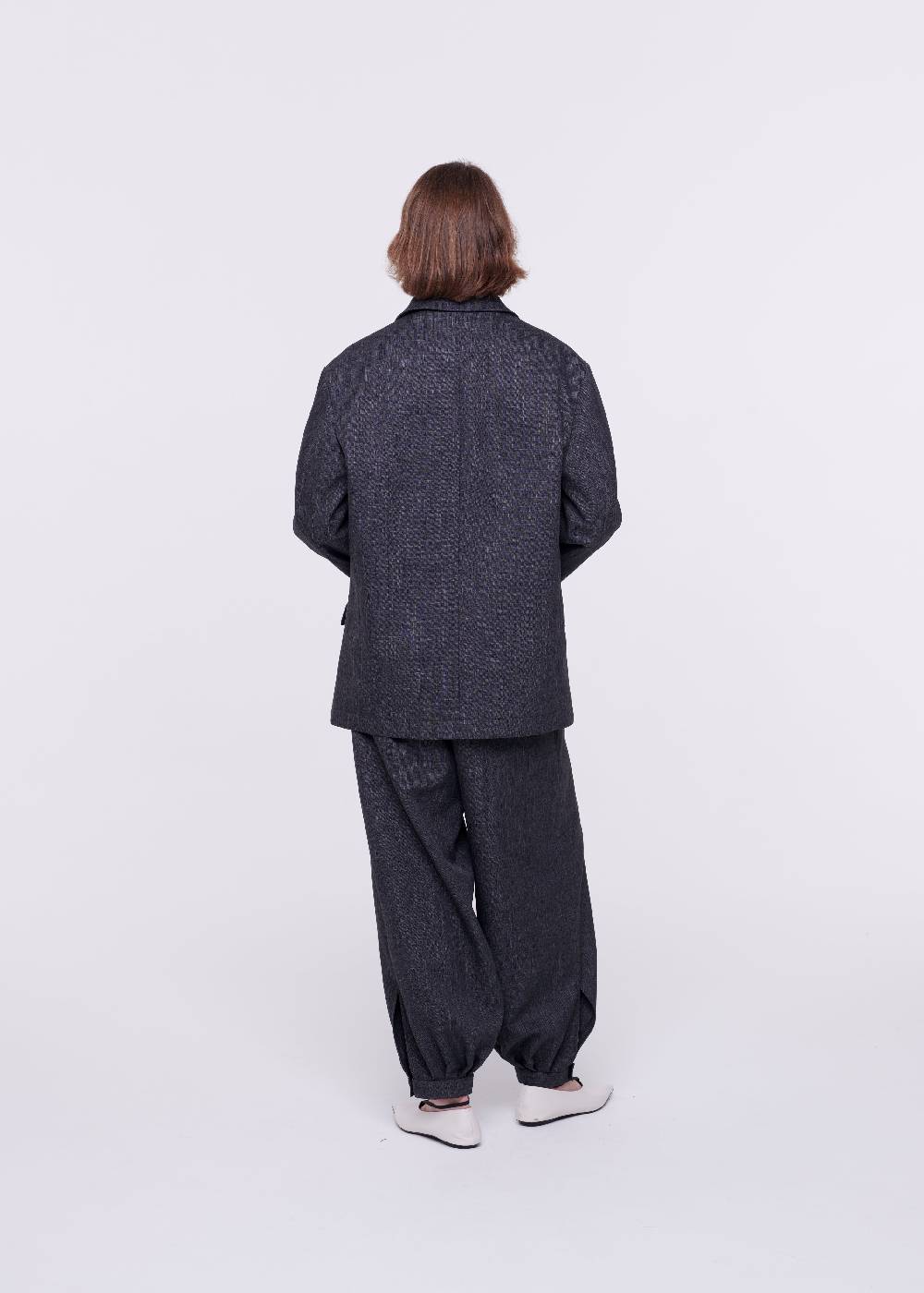 Plan C BLAZER DOPPIOPETTO GRIGIO SCURO