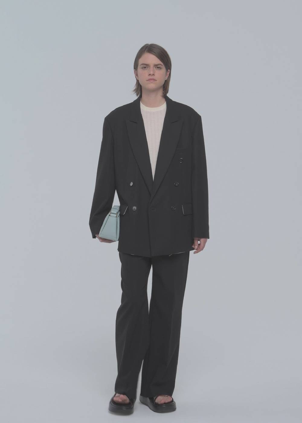 Plan C BLAZER DOPPIOPETTO IN CRÊPE DI COTONE