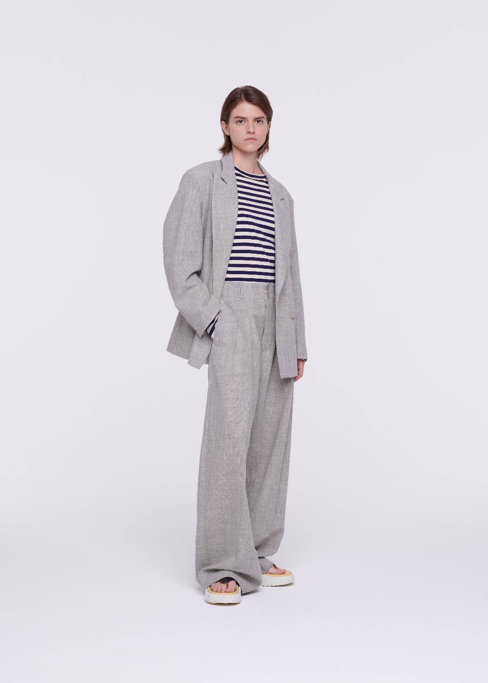 Plan C BLAZER DOPPIOPETTO MELANGE