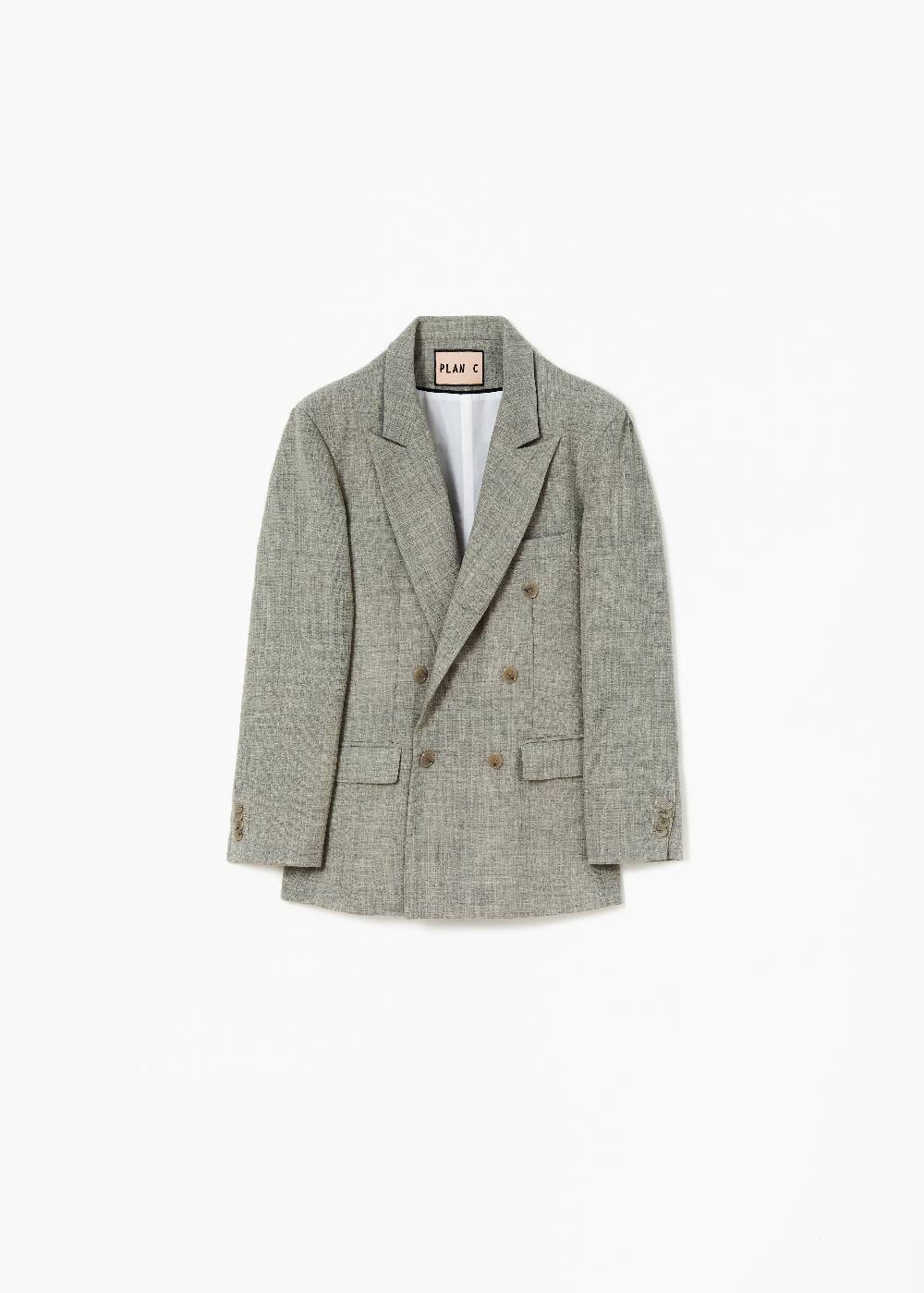 Plan C BLAZER DOPPIOPETTO MELANGE
