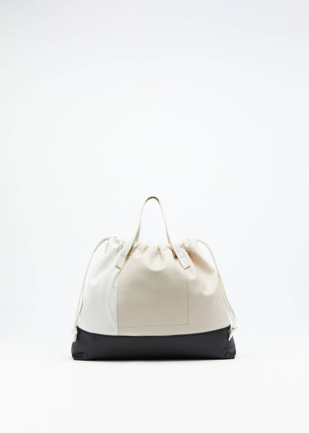 Plan C BORSA CON COULISSE IN NAPPA COLOR BLOCK