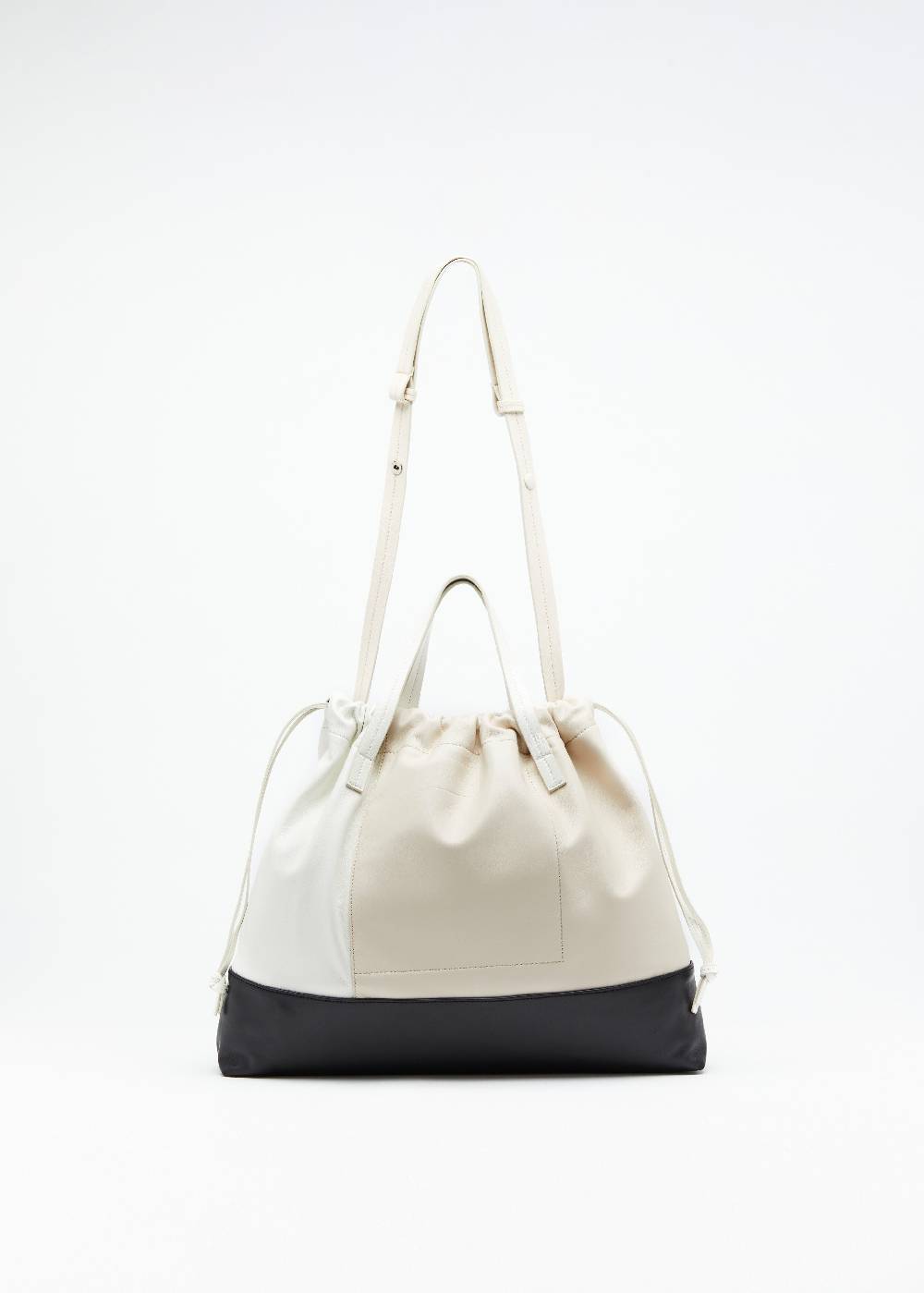 Plan C BORSA CON COULISSE IN NAPPA COLOR BLOCK