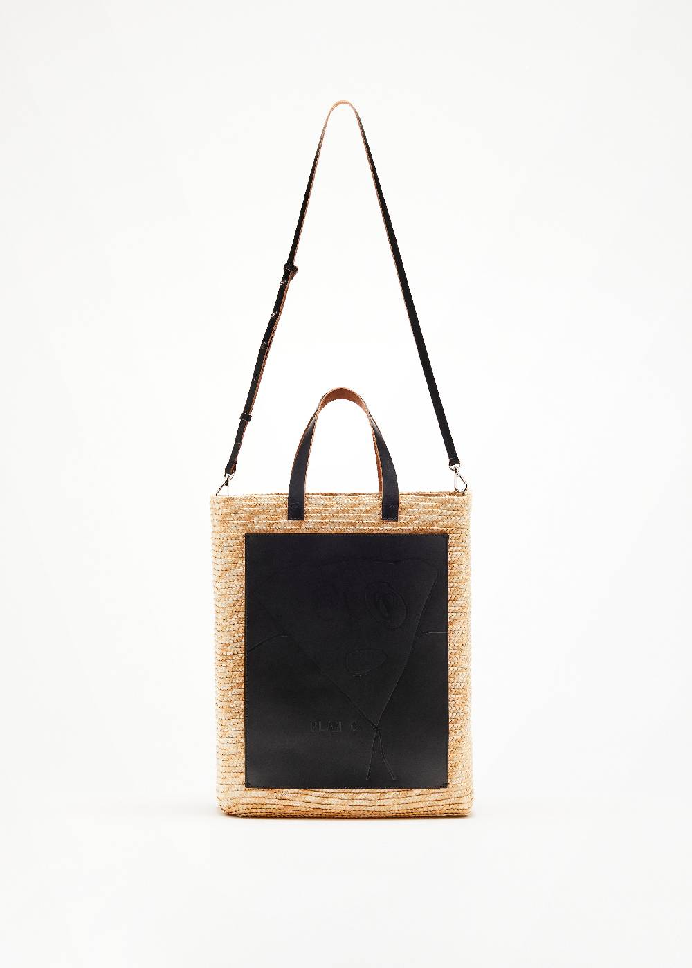 Plan C BORSA IN PAGLIA FIORENTINA "PILI E BIANCA"
