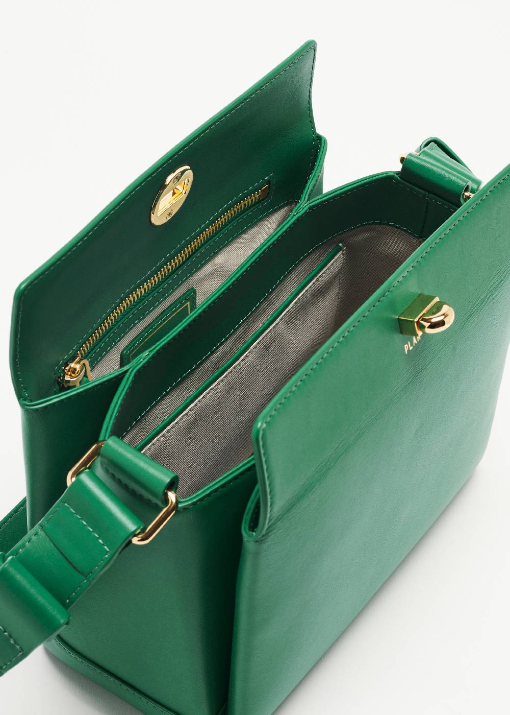 Plan C BORSA MEDIA FOLDED SMERALDO