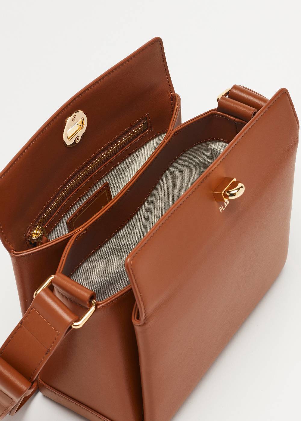 Plan C BORSA MEDIA FOLDED TABACCO