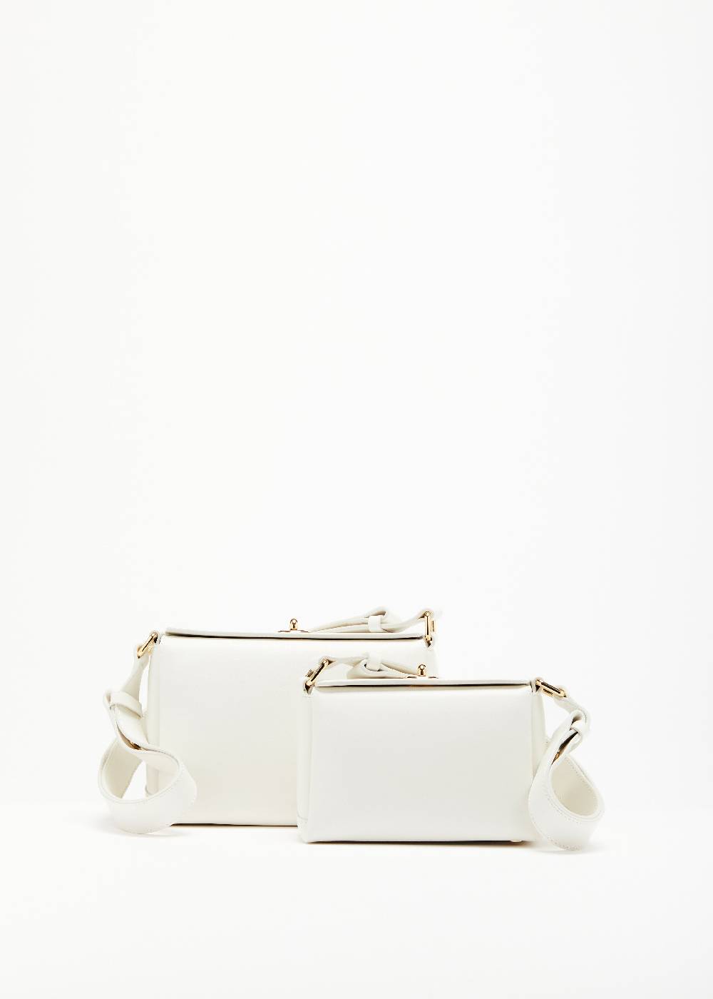 Plan C BORSA MINI FOLDED BIANCA