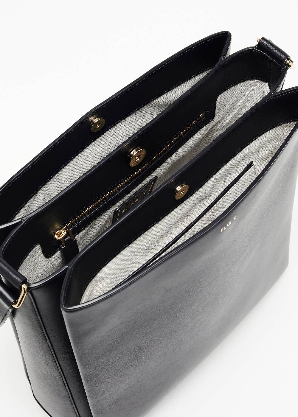 Plan C BORSA TOTE FOLDED NERA