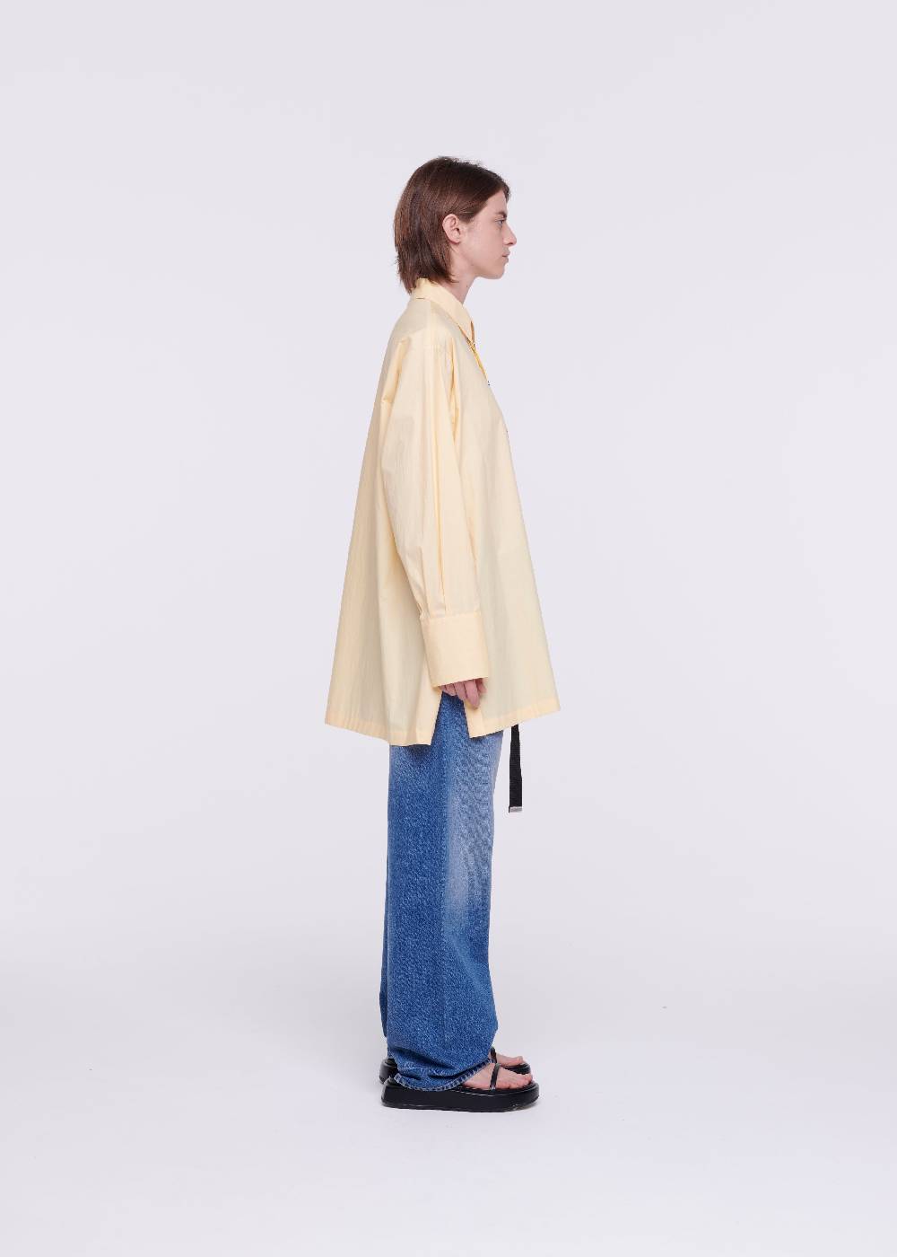 Plan C CAMICIA IN COTONE COLOR ZABAIONE