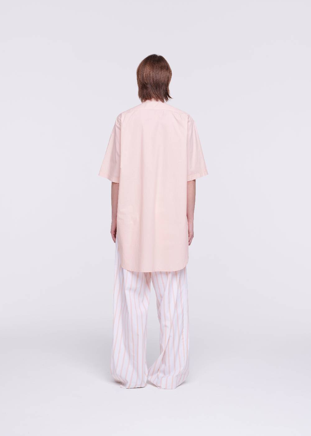 Plan C CAMICIA IN POPELINE IN COTONE ROSA