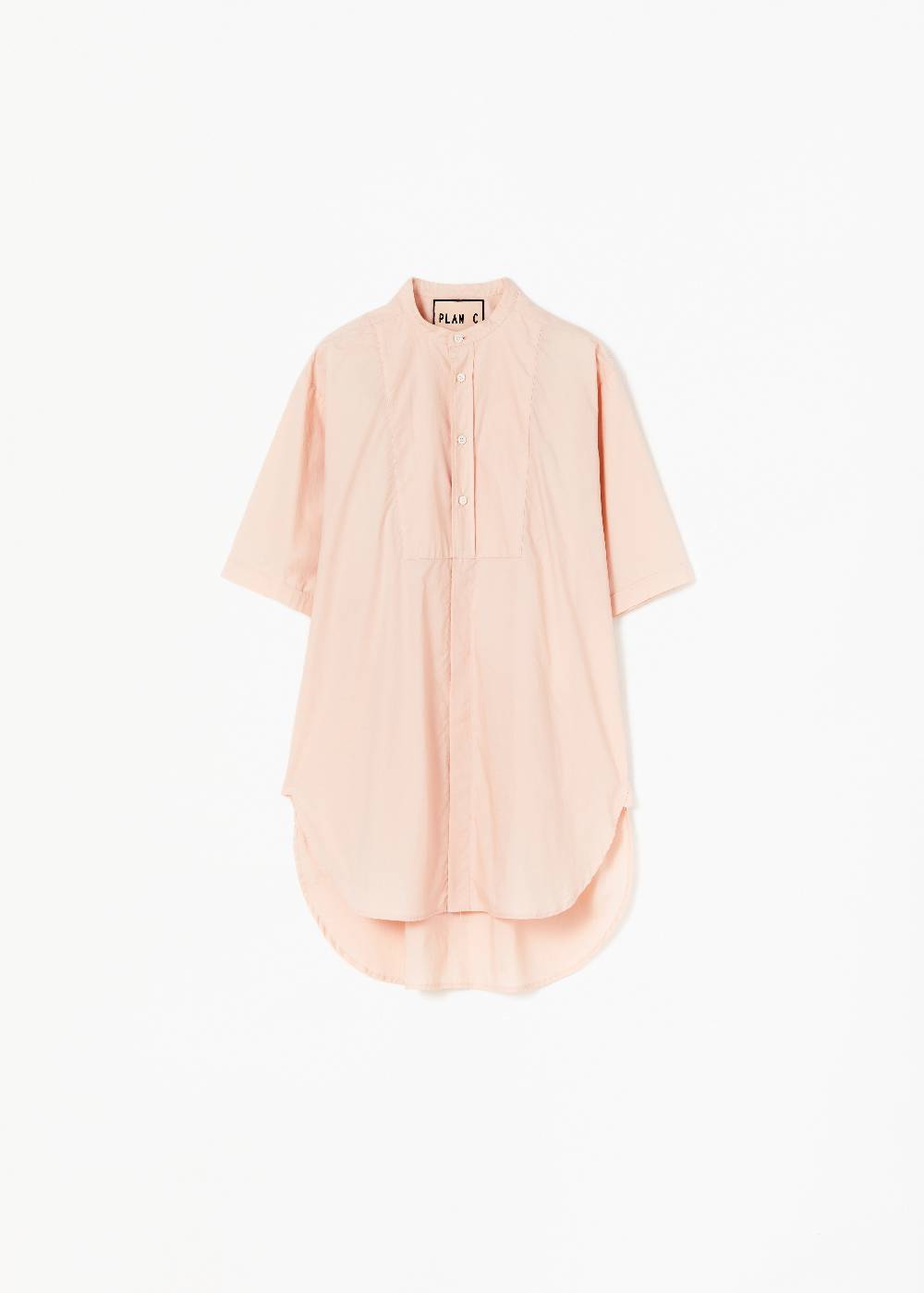 Plan C CAMICIA IN POPELINE IN COTONE ROSA