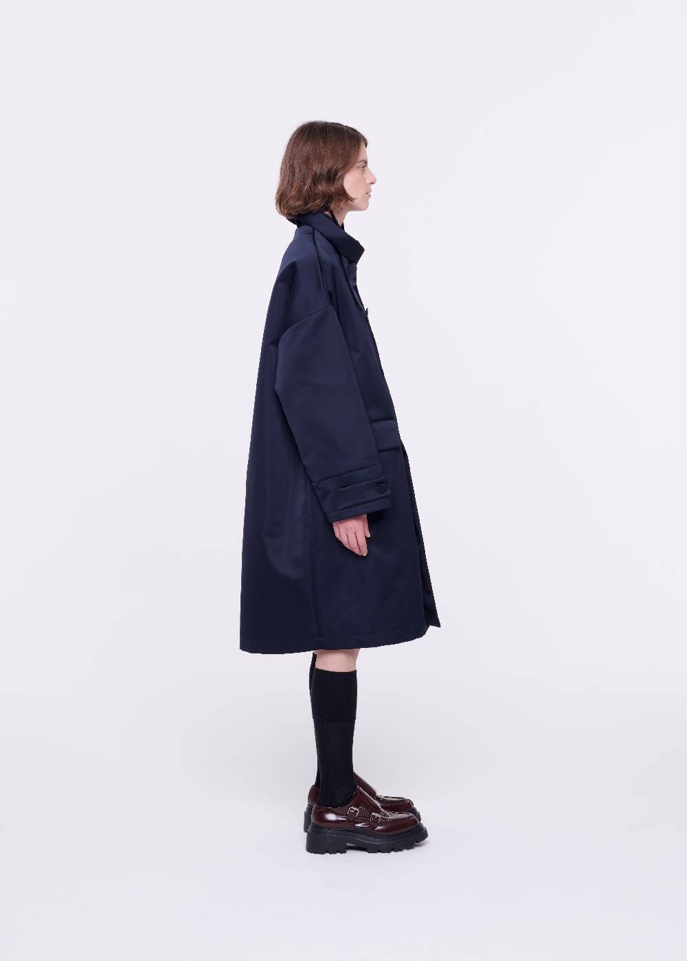 Plan C CAPPOTTO BLU IN DUCHESSE