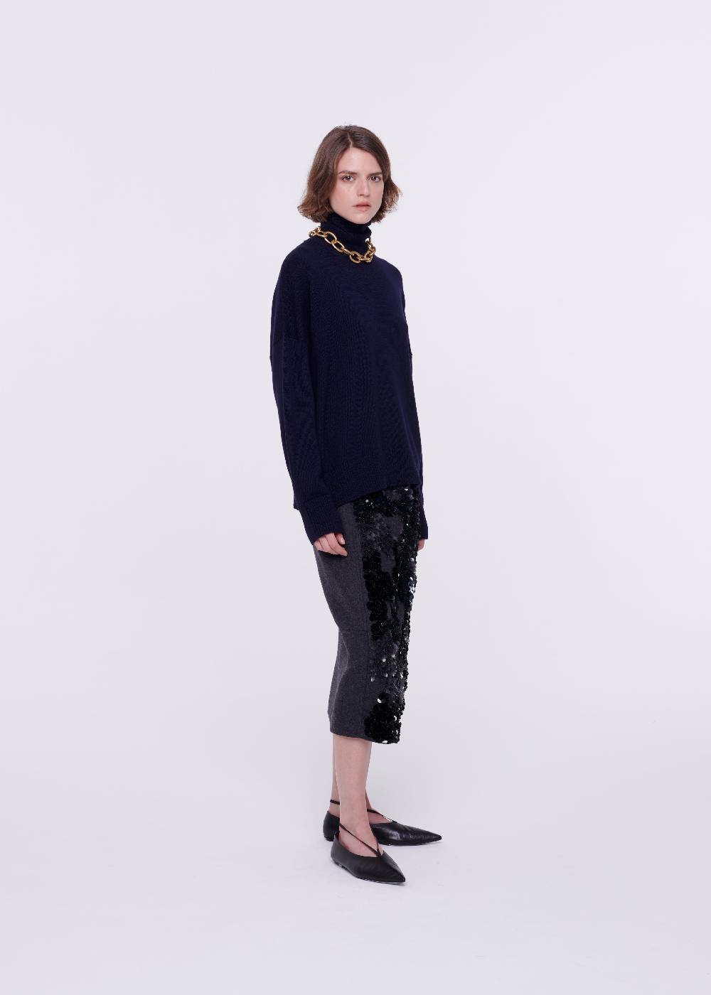 Plan C DOLCEVITA BLU IN LANA MERINO