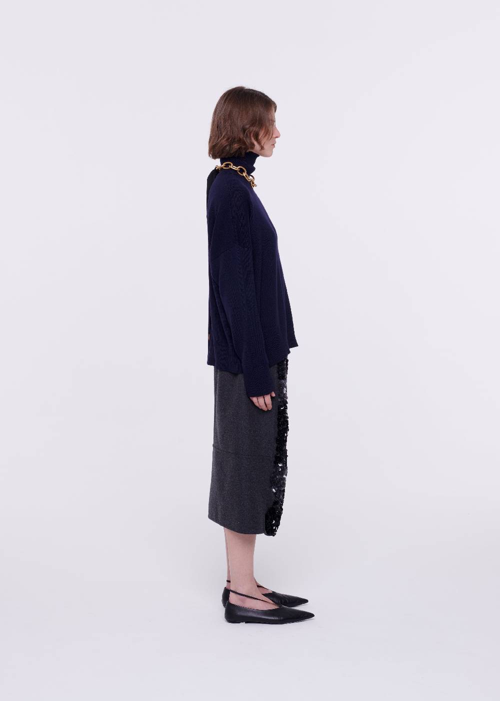 Plan C DOLCEVITA BLU IN LANA MERINO